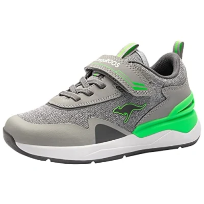 Imagen de KangaROOS KD Gym EV, Zapatillas, Vapor Grey/Neon Green 2198, 38 EU