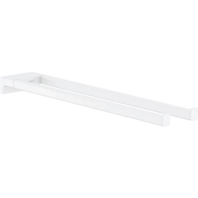 Imagen de hansgrohe AddStoris Toallero de baño doble, blanco mate, 41770700