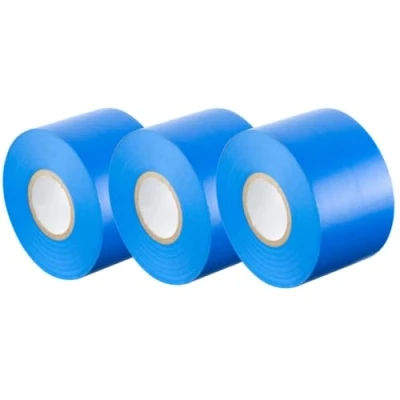 Imagen de Gocableties Cinta aislante azul de 50 mm x 33 m para instalaciones eléctricas Autoadhesiva y resistente, ancha proteger, agrupar reparar cables 3 rollos
