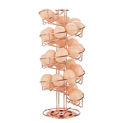 Imagen de Toplife Estantes de Almacenamiento Huevos, Diseño en Espiral,Oro Rosa …