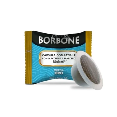 Imagen de Caffè Borbone Mezcla de Café Oro 100 Cápsulas Compatibles con Máquinas Bialetti*
