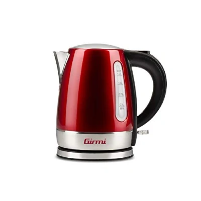 Imagen de Girmi BL32 Hervidor inalámbrico inoxidable, 1,2 l, 1630 W, rojo