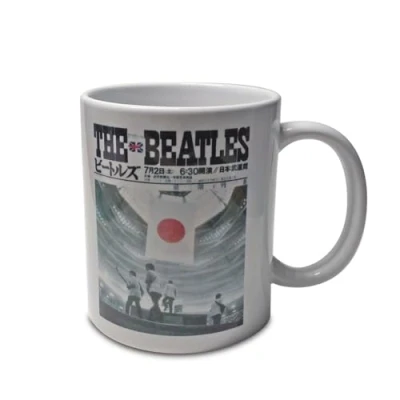 Imagen de Grupo Erik Taza The Beatles Budokan Hall desayuno cerámica 350ml te café Regalos originales, Tazas de