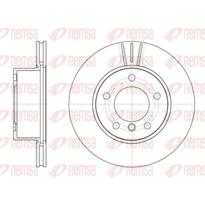 Imagen de REMSA 6651.10 Disco de freno Eje delantero 284, 284 22 5 ventilado BMW: 1 Hatchback, Cabrio