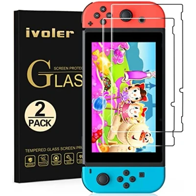 Imagen de ivoler [2 Piezas] Protector de Pantalla para Nintendo Switch, Cristal Vidrio Templado Premium