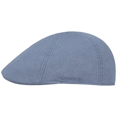 Imagen de Stetson Gorra Texas Cotton con protección UV 40+ Plana de algodón Unicolor Primavera/Verano Azul colombino M (56 57 cm)