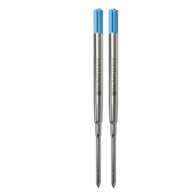 Imagen de Recambio Soft Monteverde para bolígrafo (Sheaffer) Medium Turquoise 2 Pc