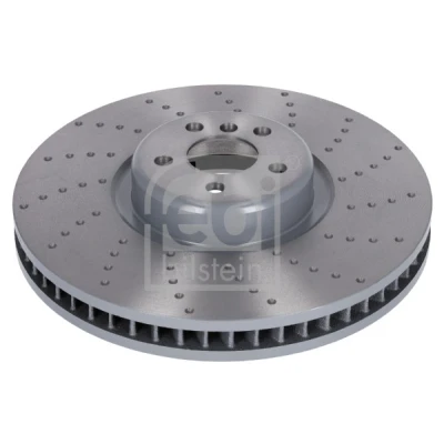 Imagen de FEBI BILSTEIN 179593 Disco de freno Eje delantero, derecha 395 36 5 112 ventilación interna, ranurado/perforado revestido altamente carbonizado
