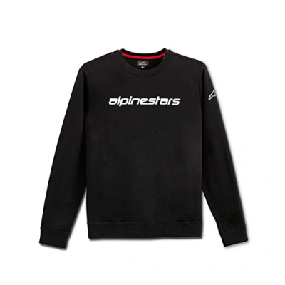 Imagen de Alpinestars, Linear Crew Fleece, Camisa De Entrenamiento, Blanco Negro, XXL, Hombre