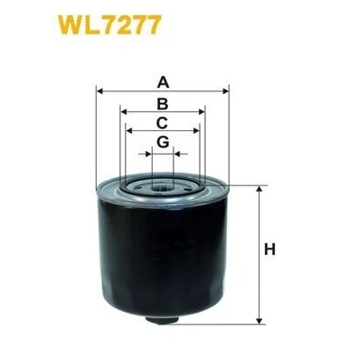 Imagen de WIX FILTERS WL7277 Filtro de aceite 3/4 16 UNF enroscable AUDI: A6 C4 Sedán, Avant, 100 Sedán