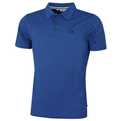 Imagen de Calvin Klein Hombre Central Eco Lightweight Polo de Golf Royal L