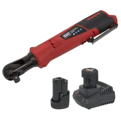 Imagen de Sealey CP1209KIT Llave cuadrada de trinquete inalámbrica iones litio, 1/2 pulgada (1,27 cm), 12 V, 2 baterías