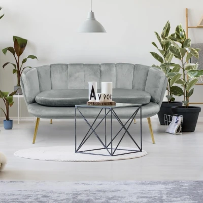 Imagen de Menzzo Brenda Sofás, Madera,Tela, Plata, Talla única