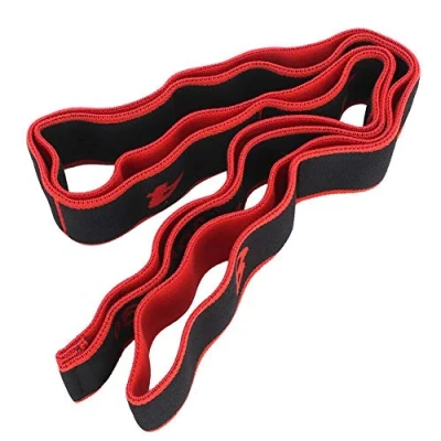 Imagen de Fitness Elastic Band Yoga Pilates Training Strap 8 Secciones Banda de para Estiramiento Corporal Calentamiento Up Correas