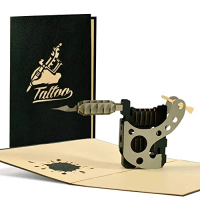 Imagen de Cheque regalo 3d para tatuaje. tarjeta cumpleaños, felicitacion y de tatuadores o amantes del tattoo, ideal todas las ocasiones, H17AMZ