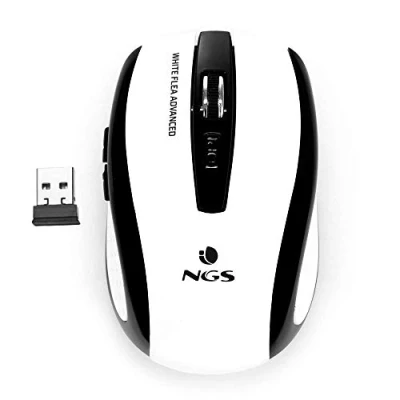 Imagen de Ratón Inalámbrico Ngs Flea Advanced Blanco
