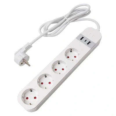 Imagen de LED ATOMANT Regleta Inteligente WiFi USB, Enchufe Multiple Alargador con 4 Tomas, 2 Puertos USB y 1 Tipo C, Interruptor, Smart Life Tuya, Compatible Alexa Google Home