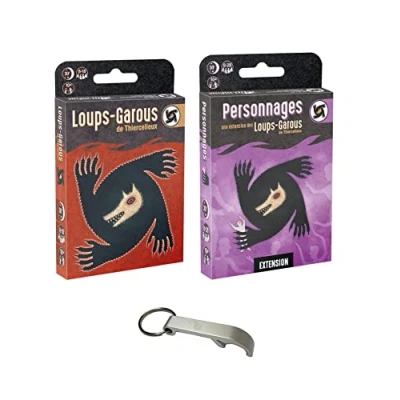 Imagen de Lote de lobos hombre Thiercelieu + extensión personajes 1 abrebotellas Blumie (juego básico personajes)