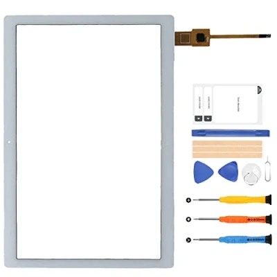 Imagen de Pantalla táctil de 10.1 pulgadas para Lenovo Tab M10 TB X505 X505F X505L X505X Sensor digitalizador Kit piezas reparación panel vidrio completo (no LCD) (blanco)