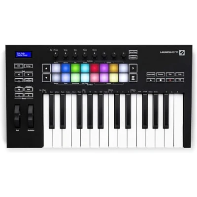 Imagen de Controlador de teclado MIDI Launchkey 25 [MK3] Novation. Integra ción perfecta con Ableton Live. Modos Chord y Scale arpegiador. Todo el software que necesitas para producir música