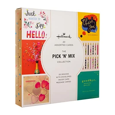 Imagen de Hallmark Tarjetas surtidas, paquete múltiple de 20 en diseños contemporáneos