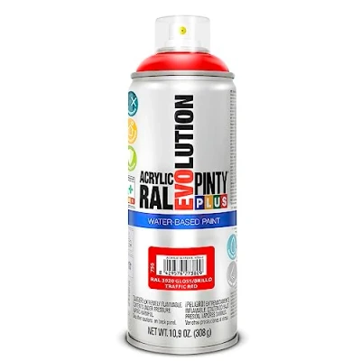 Imagen de Pintura EN Spray PINTYPLUS Evolution Water Based 520CC RAL 3020 Rojo TRÁFICO