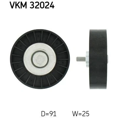 Imagen de SKF VKM 32024 Rodillo Guia con material de fijación LANCIA: Thesis, Kappa Berlina, Lybra ALFA ROMEO: 156 Sportwagon, 166