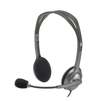 Imagen de Auriculares Logitech H110 Stereo Headset, De diadema, Con cable, Micrófono, Plata