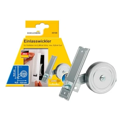 Imagen de Schellenberg 50100 Maxi enrollador de entrada, 105 mm, galvanizado