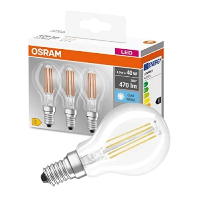 Imagen de Osram Led retrofit classic p 40 4w/840 230 fl e14 pack van 3 stuks 4058075819733