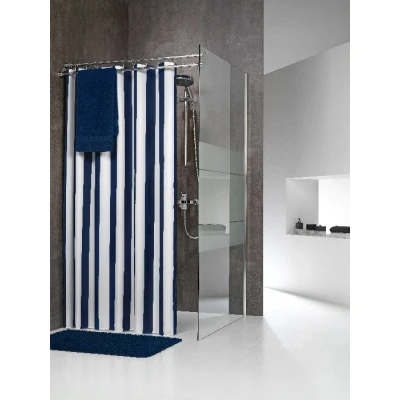 Imagen de Sealskin Linje Cortina de ducha 180x200 cm Poliéster Azul