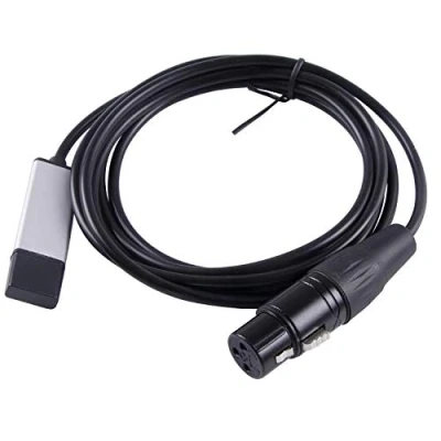 Imagen de Adaptador de Interfaz USB a DMX RS485 Convertidor Serial 3PIN XLR LED DMX512 Freestyler Software PC Escenario Control iluminación Cable