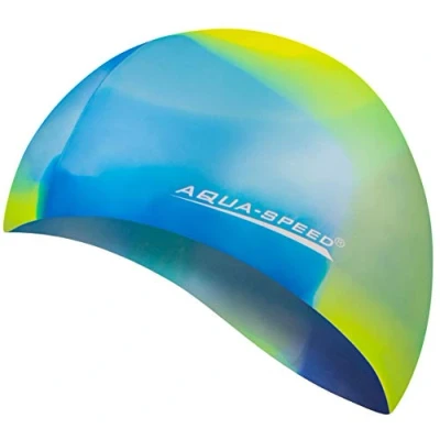 Imagen de Aqua Speed Bunt Set Gorro de baño + Pequeño Toalla Microfibra Gorra natación Unisexo 14. Colorido / 41