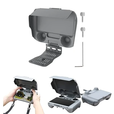 Imagen de Fututech 2 en 1 parasol ajustable para DJI Air 3 RC Mini Pro funda protectora Control remoto protector controlador (for RC)