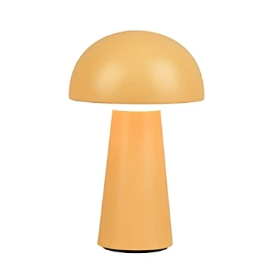 Imagen de Reality Leuchten Lennon R52176183 Lámpara LED de mesa para exteriores (2 W, regulador táctil, plástico, luz amarilla), color amarillo