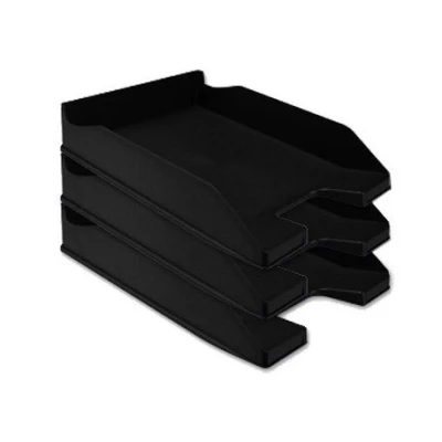 Imagen de BANDEJA SOBREMESA PLASTICO Q CONNECT NEGRO OPACO (6 unid.)