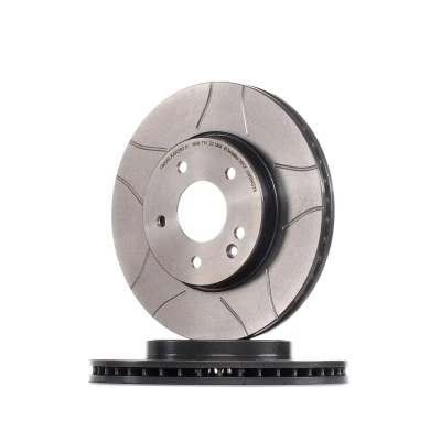 Imagen de BREMBO MAX LINE 09.6845.75 Disco de freno 288 25 5 ventilación interna, ranurado revestido altamente carbonizado con tornillos