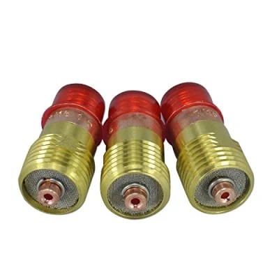 Imagen de TIG Stubby lente de gas 17GL116 1/16&quot; y 1,6mm WP aptos para la SR 17 18 26 soldadura Antorcha 3piezas