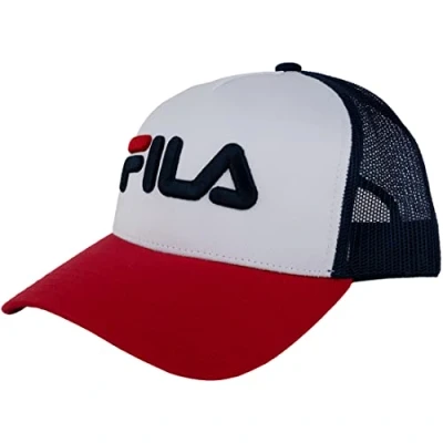 Imagen de Fila Cap with a Visor, White, One Size Men&#039;s