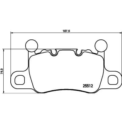 Imagen de BREMBO P 65 038 Juego de pastillas freno preparado para indicador desgaste sin accesorios, con pesos equilibrio PORSCHE: 911 Cabrio