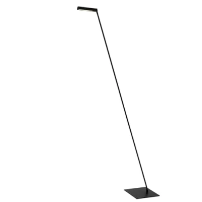 Imagen de Lucide Lámpara de pie LED Lavale, negra, atenuable, altura 138 cm
