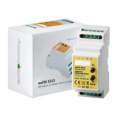 Imagen de Eutonomy S213 Adaptador EuFIX para Carril DIN, Negro