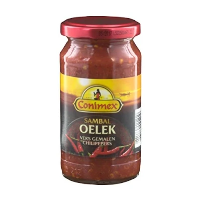 Imagen de Conimex Sambal Oelek, Salsa Picante de Indonesia, 200 g