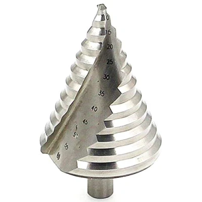 Imagen de LESOLEIL Brocas Escalonada HSS Pasos Tamaños Grande Perforación de Cono Cobalto Cortar Ampliar Hoja Metal PVC Carpintería 6 60mm Ranura en Espiral 12