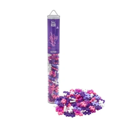 Imagen de Plus Tubos Purpurina Rosa Puzzles 3D Puzzle 5 Años Juegos Educativos Niños Rompecabezas Juego Construccion 100 Piezas