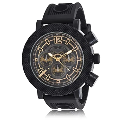 Imagen de Accutime Batman Symbols Reloj analógico negro, talla única, Correa