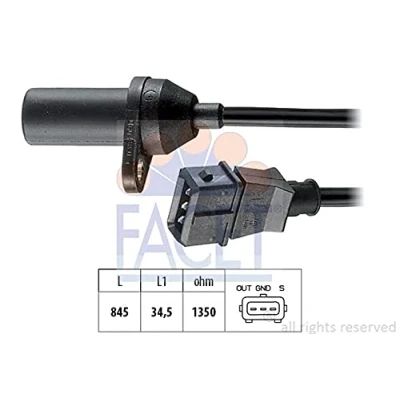 Imagen de FACET 9.0381 Sensor de Cigueñal Made in Italy OE Equivalent FIAT: Panda I Hatchback, Seicento / 600 Hatchback