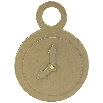 Imagen de Clairefontaine ES Décopatch AC800C Un soporte de papel marrón maché, 3 x 15 20,5 cm, reloj