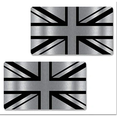 Imagen de Biomar Labs® 2 x Pegatinas de Vinilo Adhesivos Bandera Reino Unido Union Jack UK Gran Bretaña GB Flag Británico para Coche Moto Bicicleta Tuning B 257