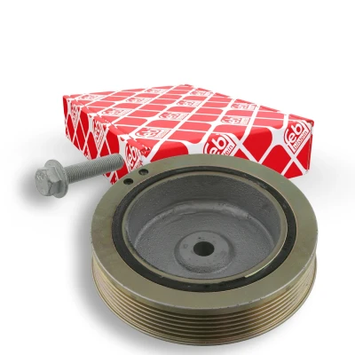 Imagen de febi BILSTEIN 33708 Polea de cigüeñal 6PK 132 5 con tornillo, para Plus RENAULT: MEGANE 1 Classic, Scénic 1, CLIO 2